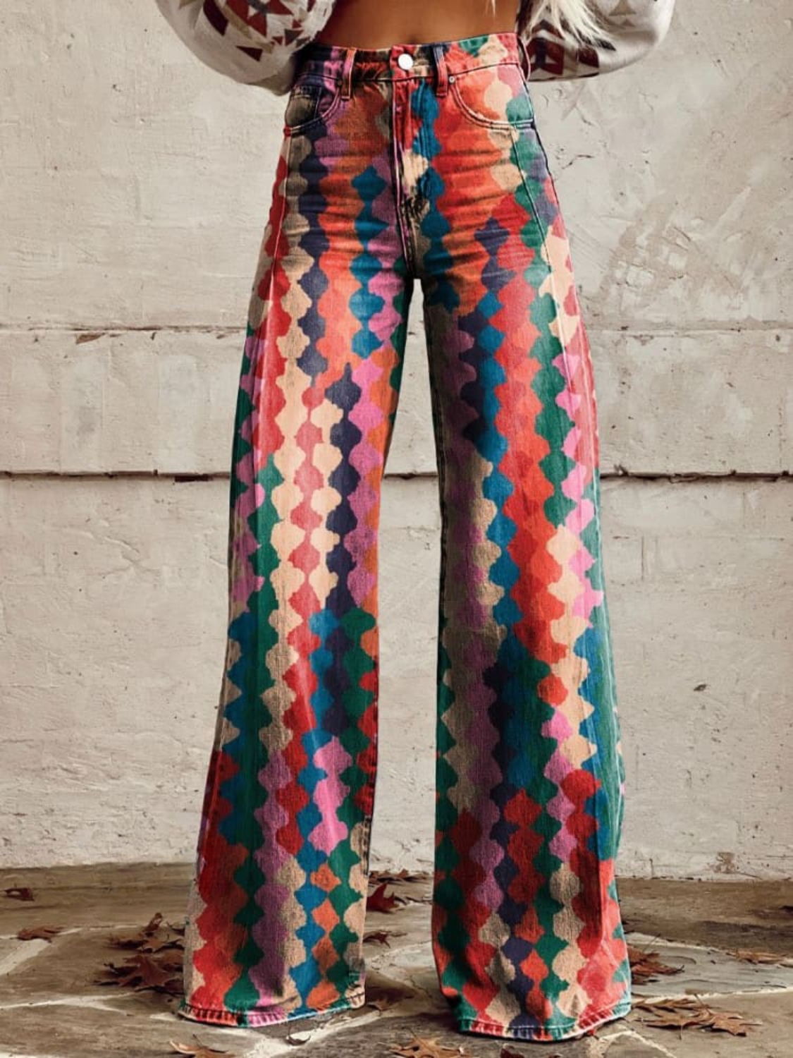 ONDINE VINTAGE WIDE LEG PANTS