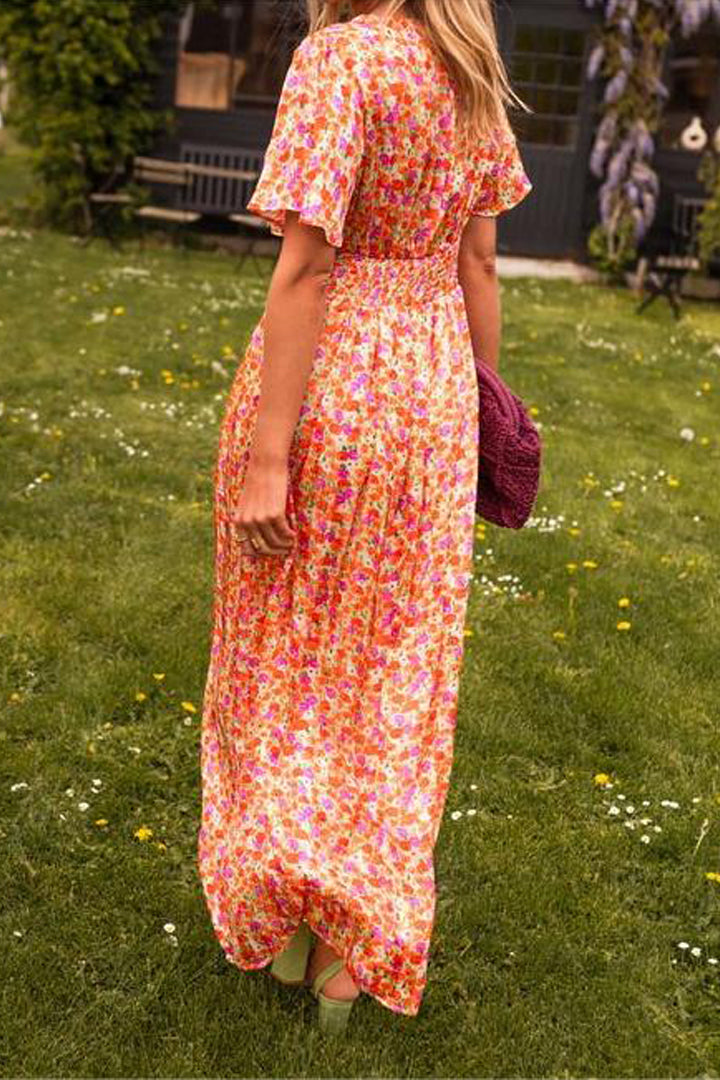 Jennifer Summer Dress with Floral Print