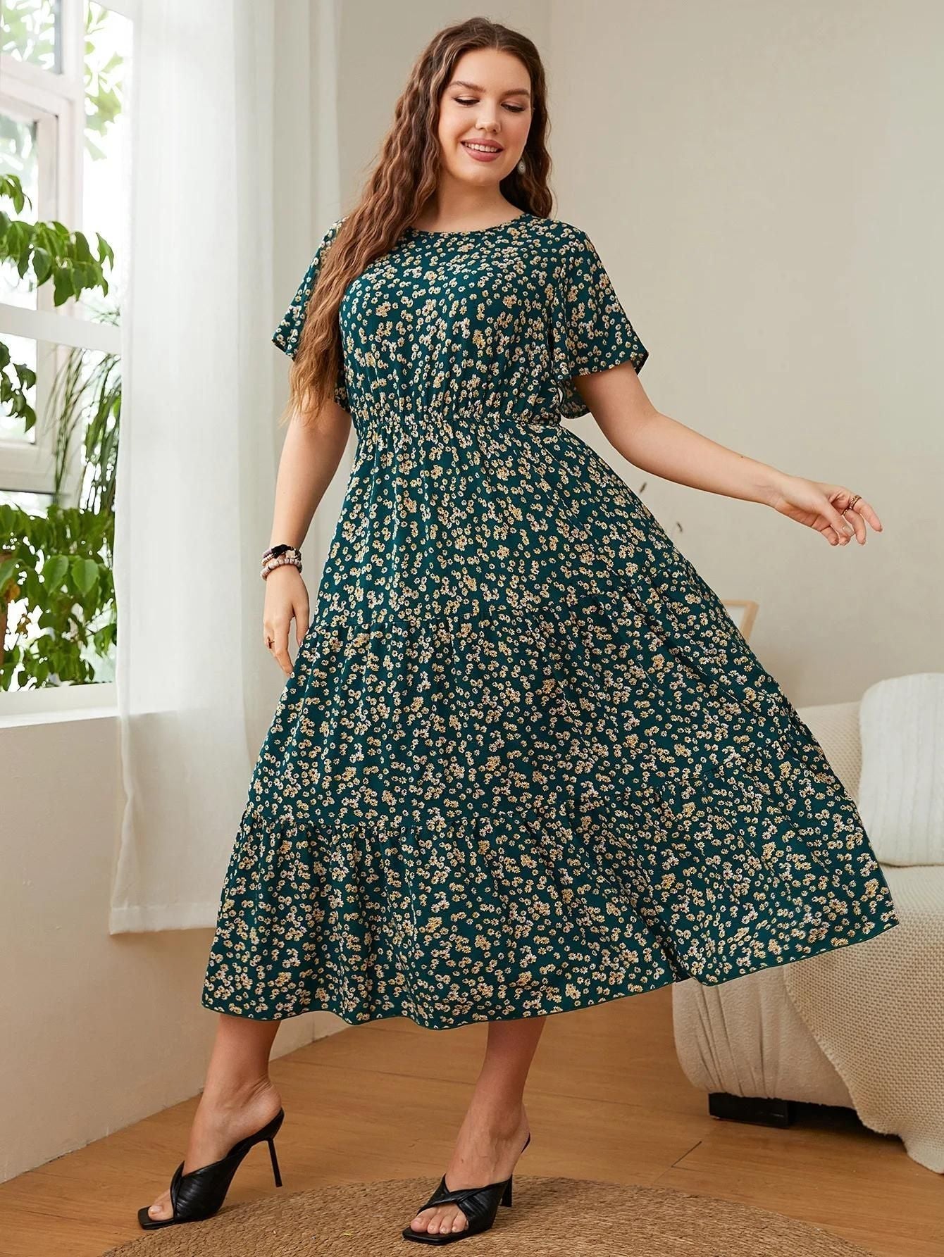 Elegant Floral Summer Dress