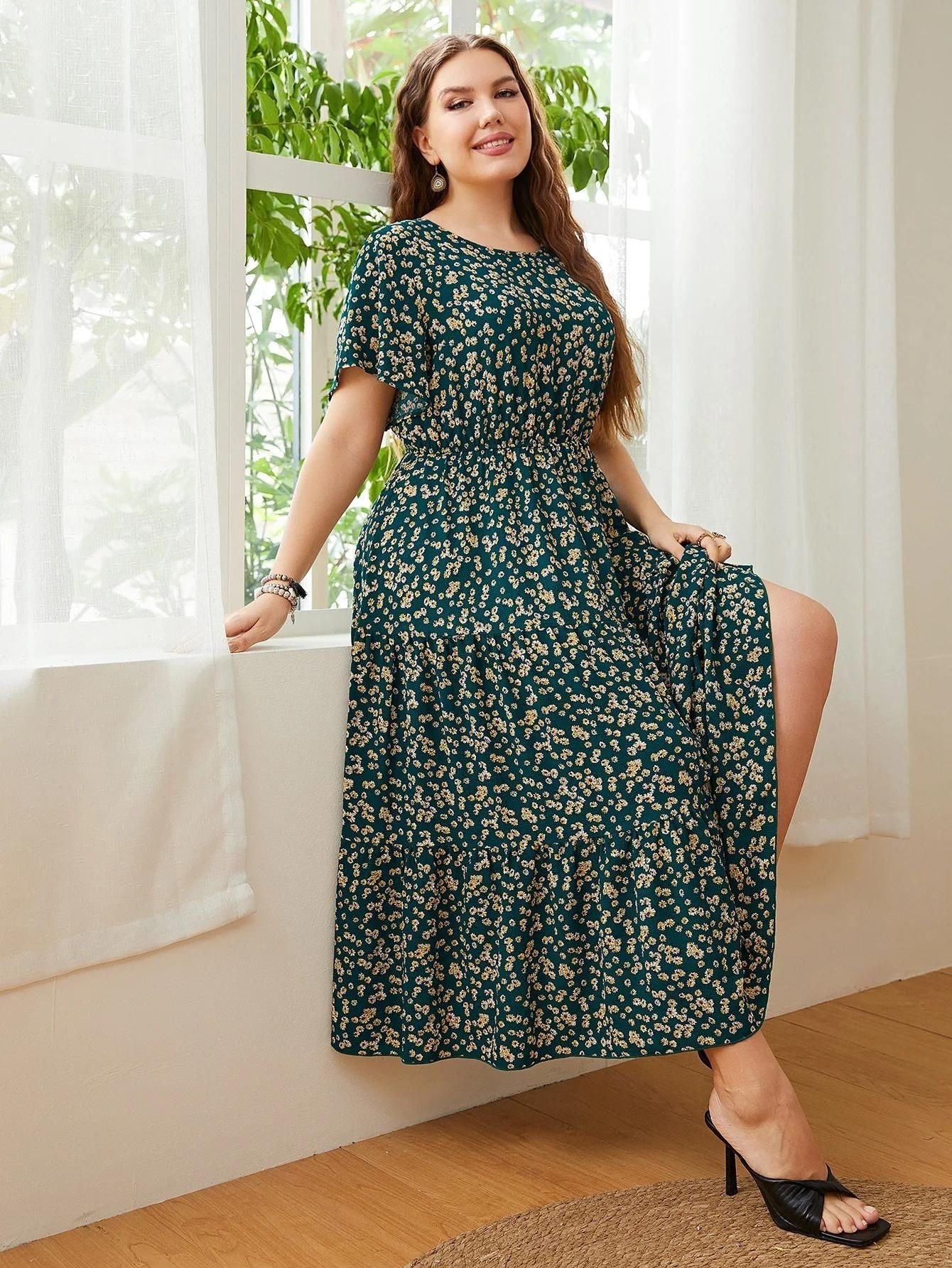 Elegant Floral Summer Dress