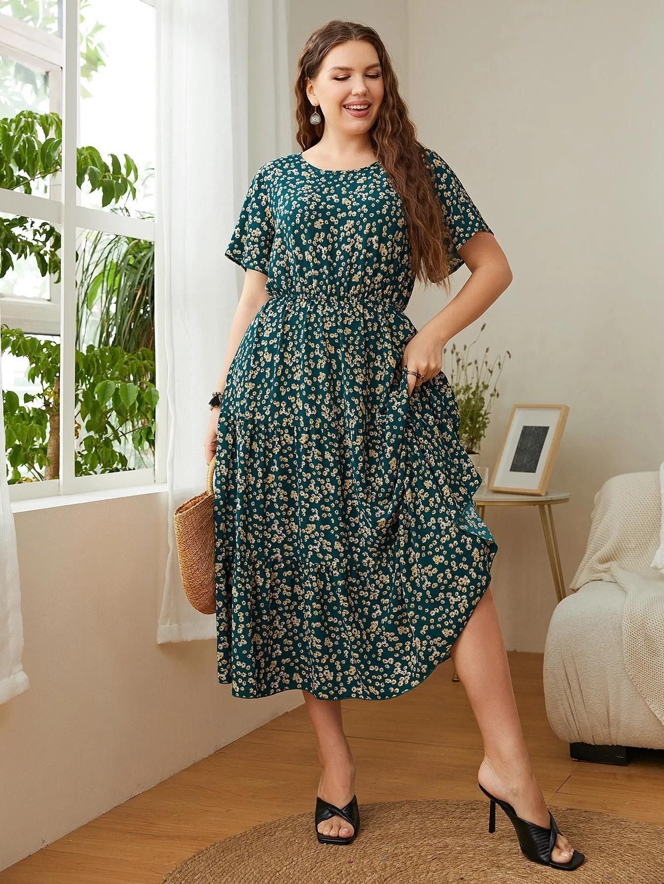 Elegant Floral Summer Dress