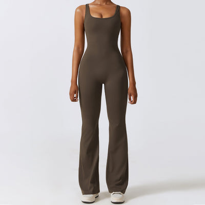 Qamorra™ | Scrunch Butt Flare Jumpsuit