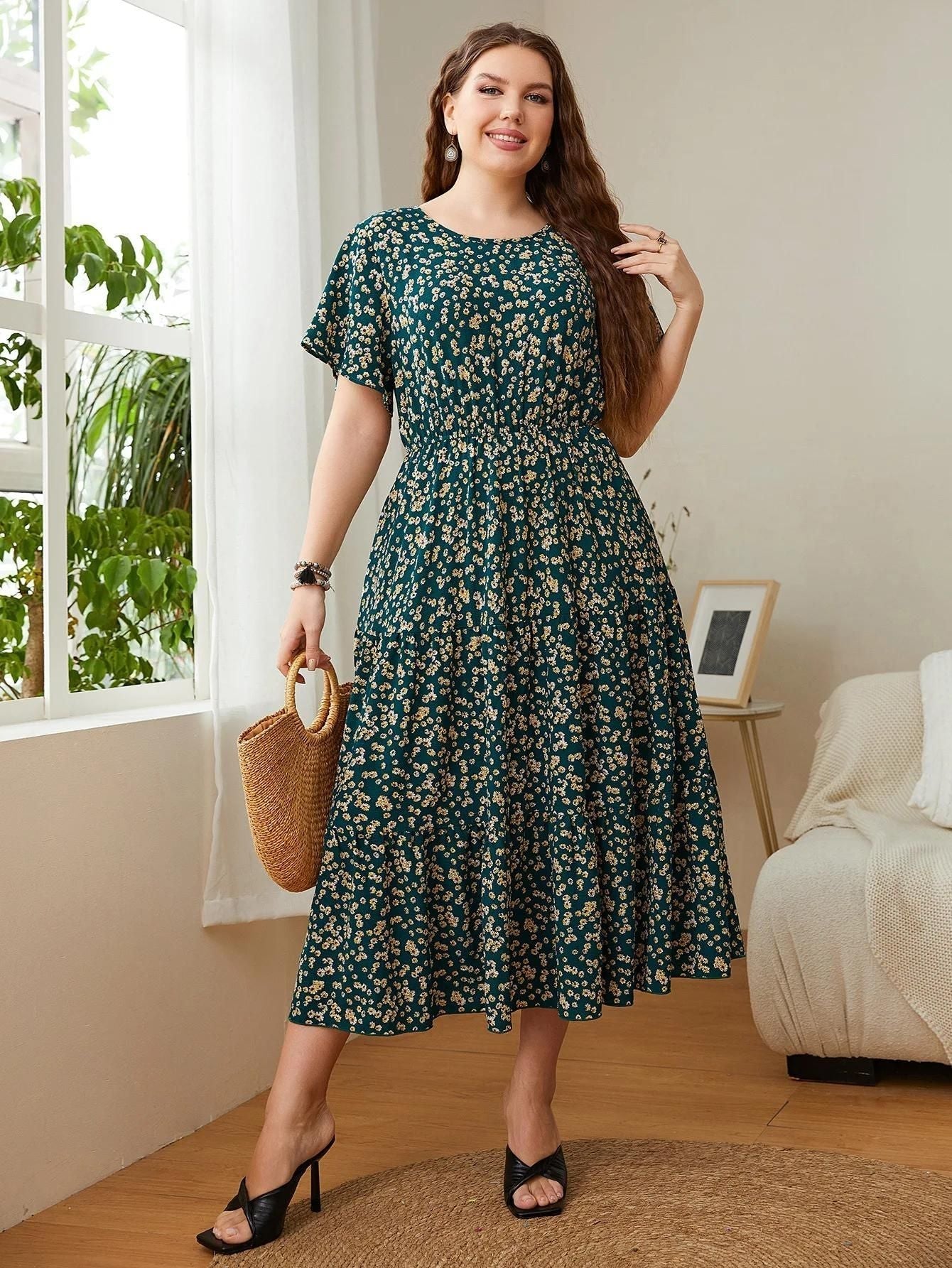 Elegant Floral Summer Dress