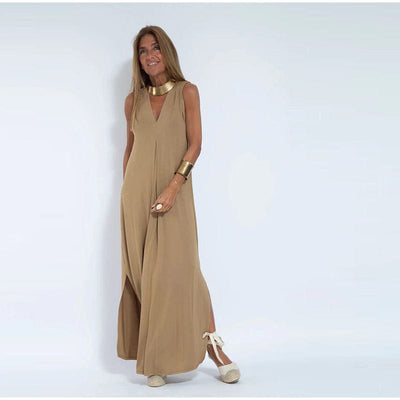 Clara Elegant Long Dress with FREE Matching Vest