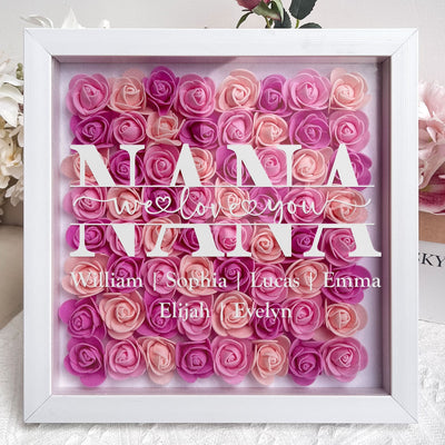 Mom We Love You - Personalized Flower Shadow Box-Mother's Day Sale!Free Shipping! (Customized free)