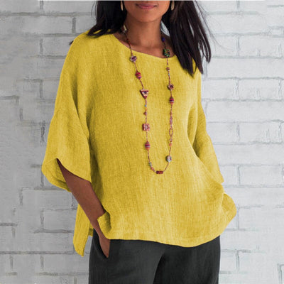 Elegant Cotton and Linen Top