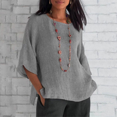 Elegant Cotton and Linen Top