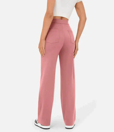 Sarah - High-Waisted Stretchy Trousers