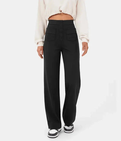 Sarah - High-Waisted Stretchy Trousers