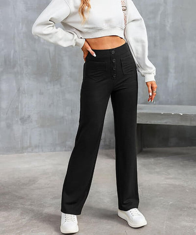 Sarah - High-Waisted Stretchy Trousers