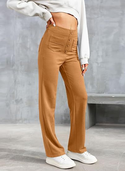 Sarah - High-Waisted Stretchy Trousers