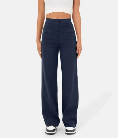 Sarah - High-Waisted Stretchy Trousers