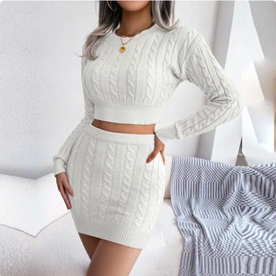 Qamorra® 2-Piece Cute Crop Top & Mini Skirt