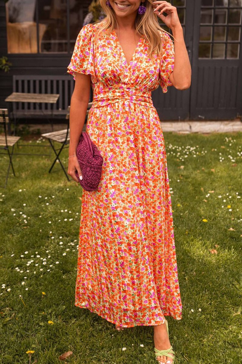 Jennifer Summer Dress with Floral Print