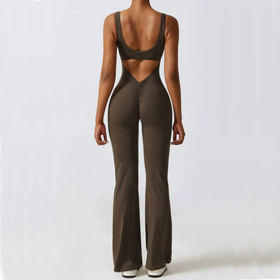 Qamorra™ | Scrunch Butt Flare Jumpsuit