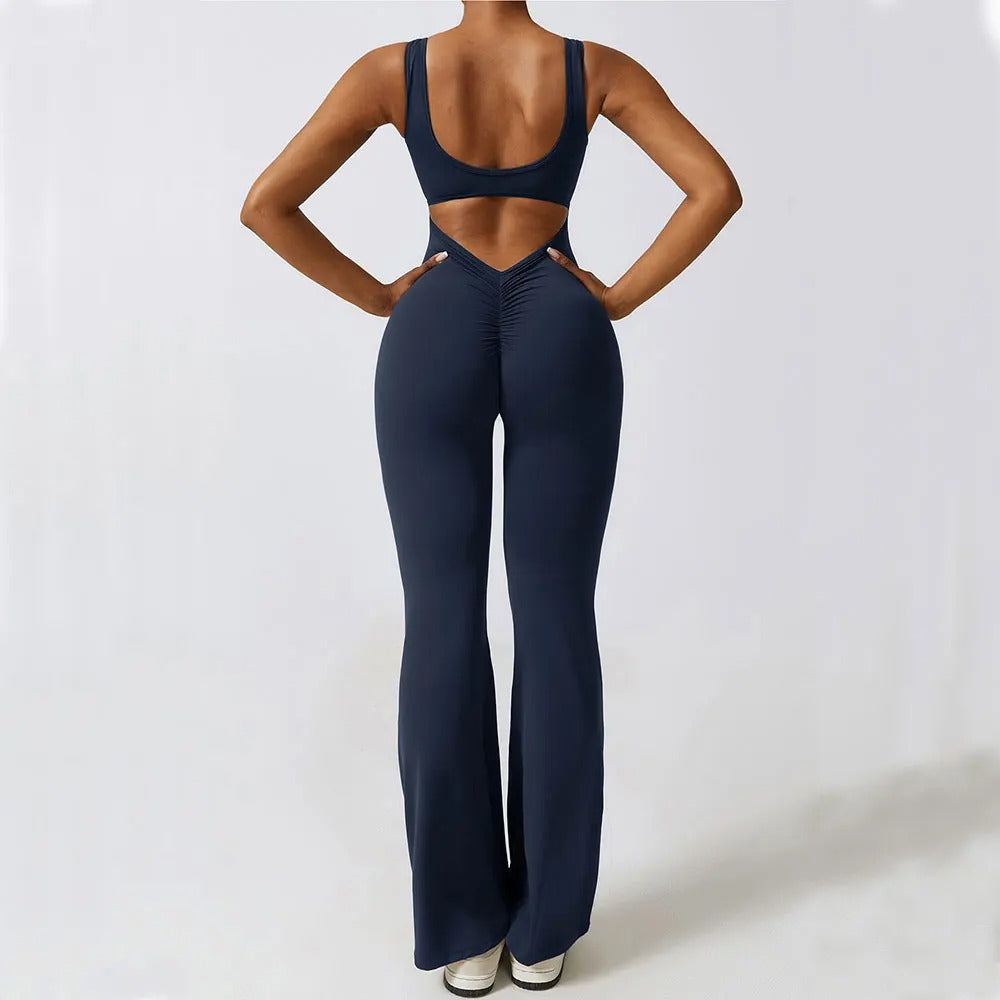 Qamorra™ | Scrunch Butt Flare Jumpsuit