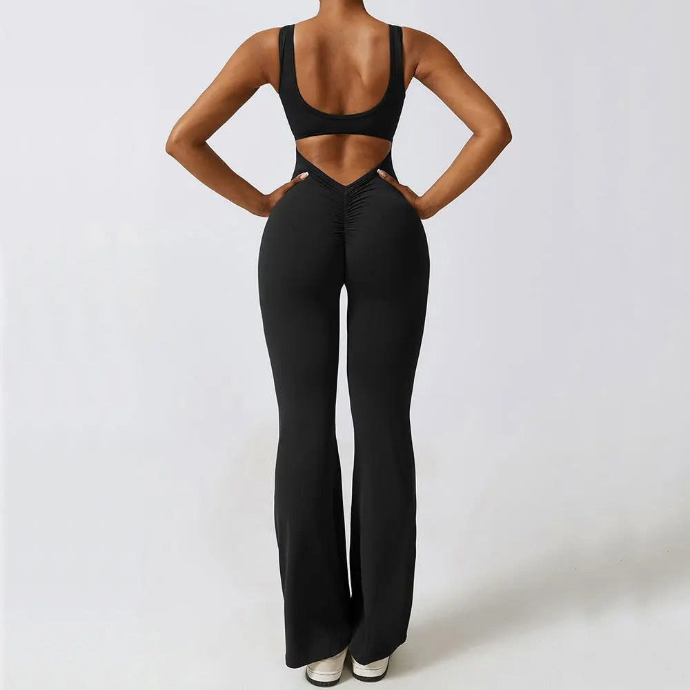 Qamorra™ | Scrunch Butt Flare Jumpsuit